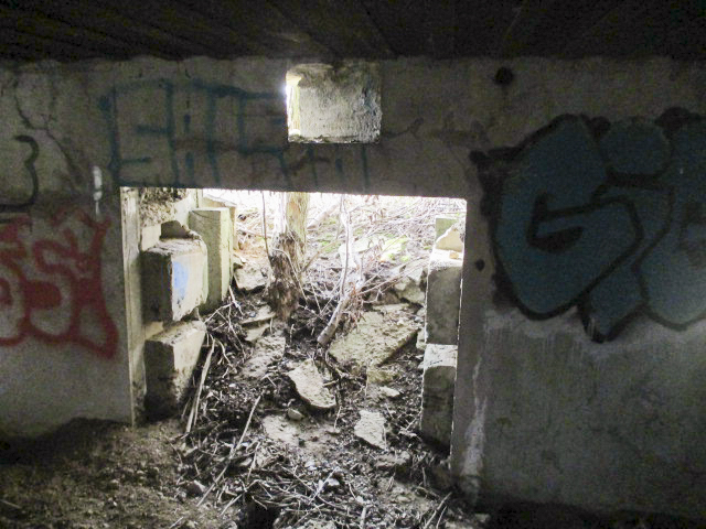 Ligne Maginot - A56 - LE LYS - (Blockhaus pour canon) - Intérieur du blockhaus.