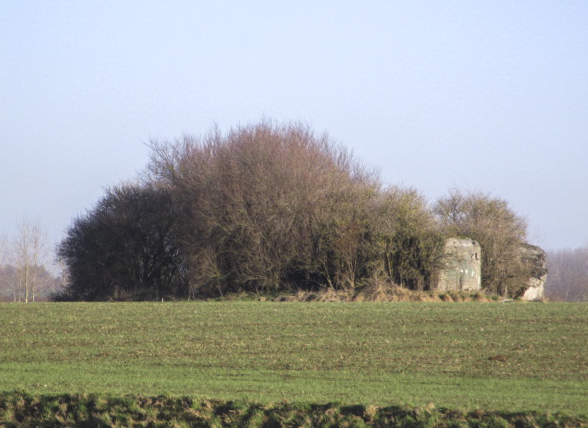 Ligne Maginot - A62 - MUGUET - (Blockhaus lourd type STG / STG-FCR - Double) - Blockhaus visible de la D 87 Wargnies-le-Petit Bry.