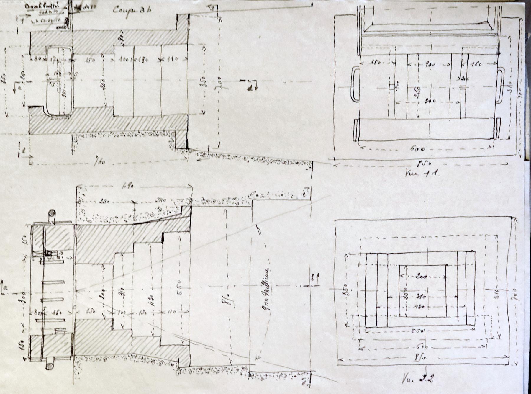 Schéma du prototype de la trémie Condé