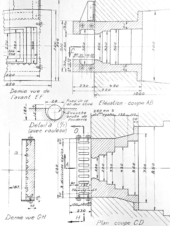 Plan de la trémie Condé