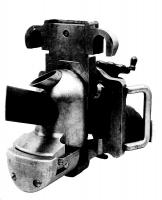 Ligne Maginot - Mortier de 50 mle 35 - Montage sur porte blindée - Photo représentant un prototype du support de porte développé pour le mortier de 50 mm mle 1935