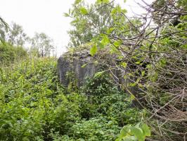 Ligne Maginot - ATELIER - (Blockhaus pour canon) - Quasi invisible......