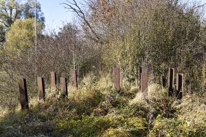 Ligne Maginot - DIGUE DE REMERING - (Inondation défensive) - Vestiges du réseau de rails antichar 