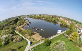 Tourisme Maginot - RESERVOIR DE HOSTE-BAS - (Inondation défensive) - Photo aérienne de l