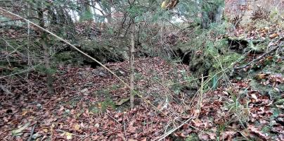 Ligne Maginot - FM7 - SCHMELZBACH 13 - (Blockhaus pour arme infanterie) - Décaissement à proximité de la position 