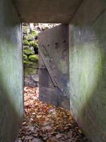 Ligne Maginot - HUBERBUSCH 1 - (Blockhaus pour arme infanterie) - Entrée du blockhaus avec sa porte.