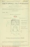 Ligne Maginot - Tube porte-amorce Forgeat de 14/18 Mle 1933 -Tracé N°18220D - 