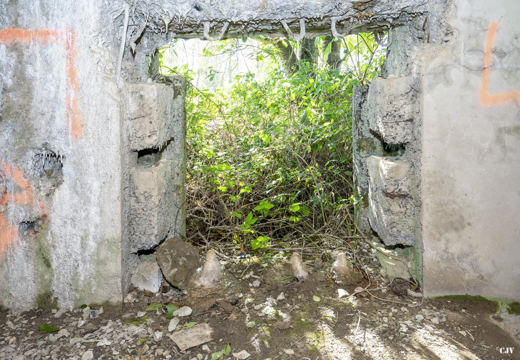 Ligne Maginot - A69 - PAVOT - (Blockhaus pour canon) - L'entrée du matériel