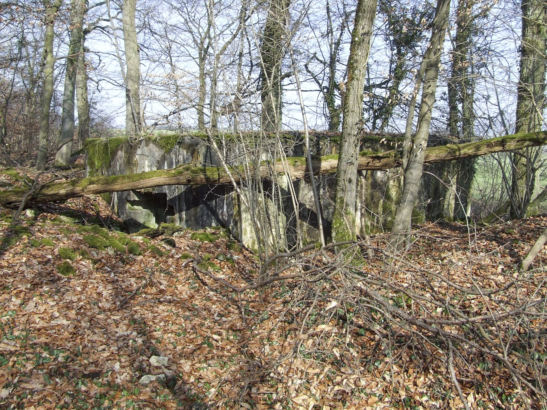 Ligne Maginot - AB5 - (Blockhaus pour canon) - L'arrière du blockhaus