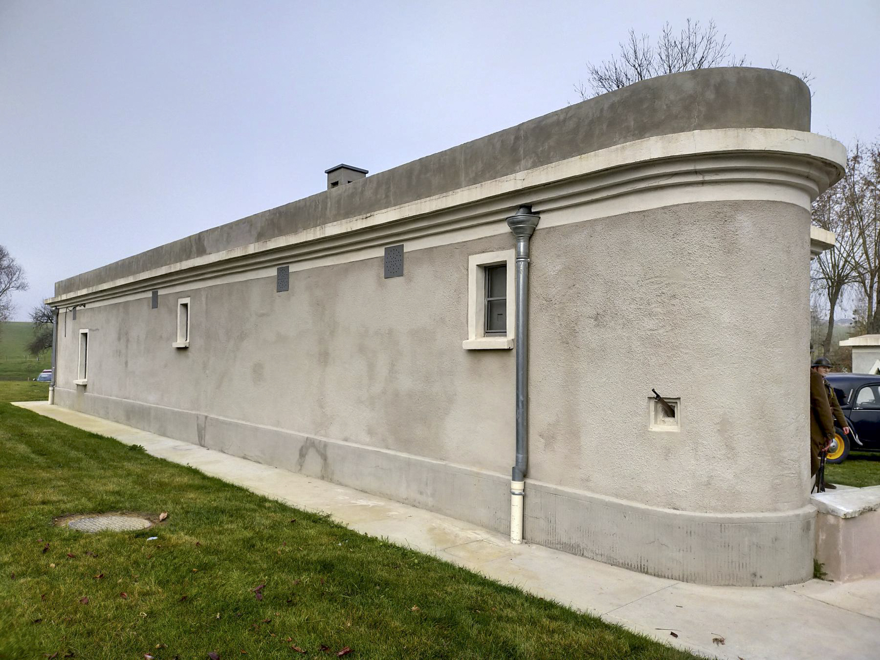 Ligne Maginot - ROUSSY LE VILLAGE (Poste avancé GRM) - (Poste GRM - Maison Forte) - Le poste GRM le jour de son inauguration