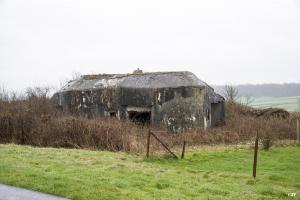 Ligne Maginot - B682 - FAUQUEMONT SUD - (Blockhaus pour canon) - Noter l'excroissance en béton sur le toit, destinée à gainer le périscope.