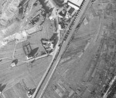 Ligne Maginot - VIEUX-STIRING NORD-EST (MF DE) - (Poste GRM - Maison Forte) - Photographie aérienne de 1954
