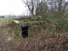 Ligne Maginot - HOLLERSWIESE 2 - (Blockhaus pour arme infanterie) - La façade arrière avec l'entrée.