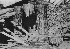 Ligne Maginot - IMMERHOF - A10 - (Ouvrage d'infanterie) - Photo de la construction de l'ouvrage
Coffrage de la galerie principale
Une belle vue de la galerie en coupe 