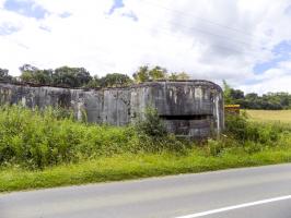 Ligne Maginot - 107 - LONGUES ORGIERES - (Blockhaus lourd type STG / STG-FCR - Double) - Face frontale, créneau observation