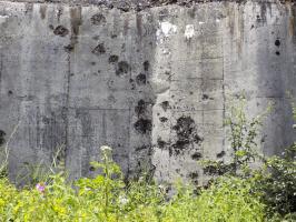 Ligne Maginot - 107 - LONGUES ORGIERES - (Blockhaus lourd type STG / STG-FCR - Double) - Face frontale, les dégâts d'obus