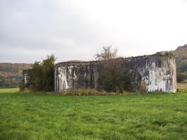 Ligne Maginot - CEZF-27  - LA HALLE SOUS LES COTES - (Casemate d'infanterie - double) - Face frontale, cloche pas installé