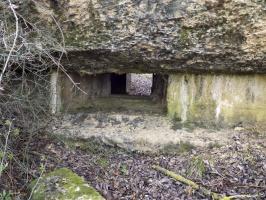 Ligne Maginot - 48TER - BUTTE DE FRENOIS OUEST - (Blockhaus pour canon) - Face frontale, créneau gauche AC