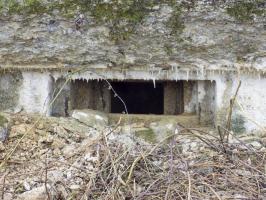 Ligne Maginot - F - LA MACHERE - (Blockhaus pour canon) - Créneau Hotchkiss droite