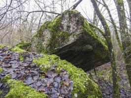 Ligne Maginot - ROHRWALD EST - (Blockhaus de type indéterminé) - La dalle supérieure retournée.