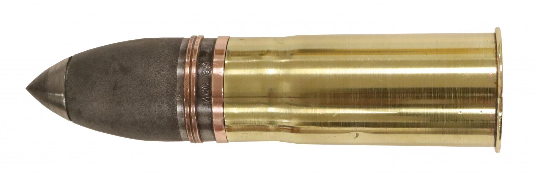 Ligne Maginot - Munition de 37 mm mle 1885 - Cartouche de 37 à boulet perforant mle 1937