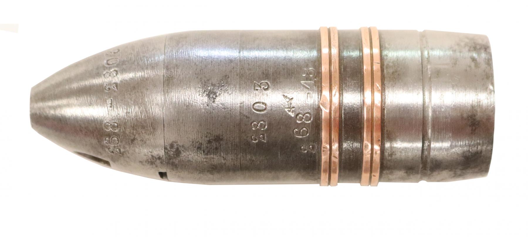 Ligne Maginot - Munition de 37 mm mle 1885 - Obus en acier mle 1916 Robin