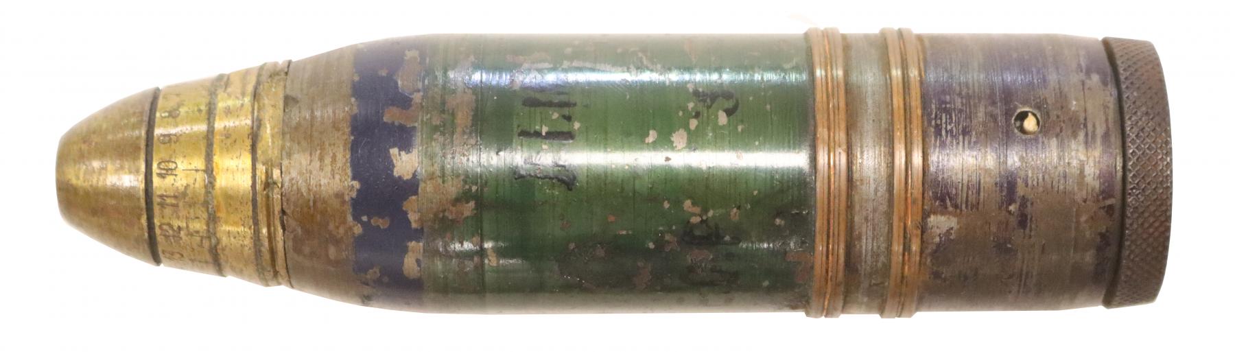 Ligne Maginot - Munition de 37 mm mle 1885 - Obus porte message BLM