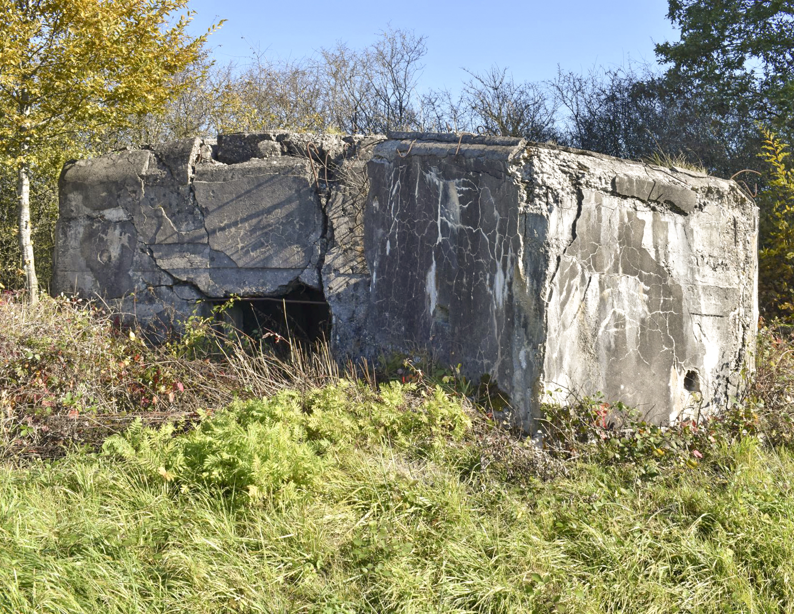 Ligne Maginot - C15N - LA BARRIERE 1 - (Blockhaus pour canon) - Façade arrière