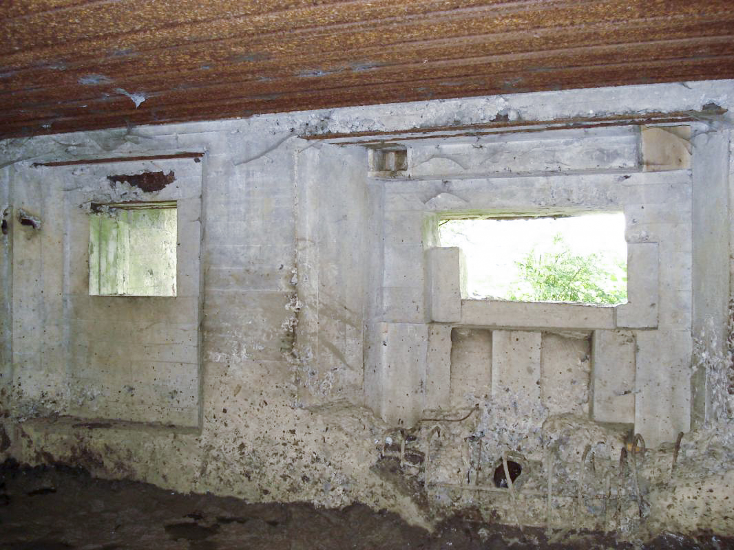 Ligne Maginot - 106 - PONT-MAUGIS - (Blockhaus lourd type STG / STG-FCR - Double) - Les créneaux, face vers Wadelincourt