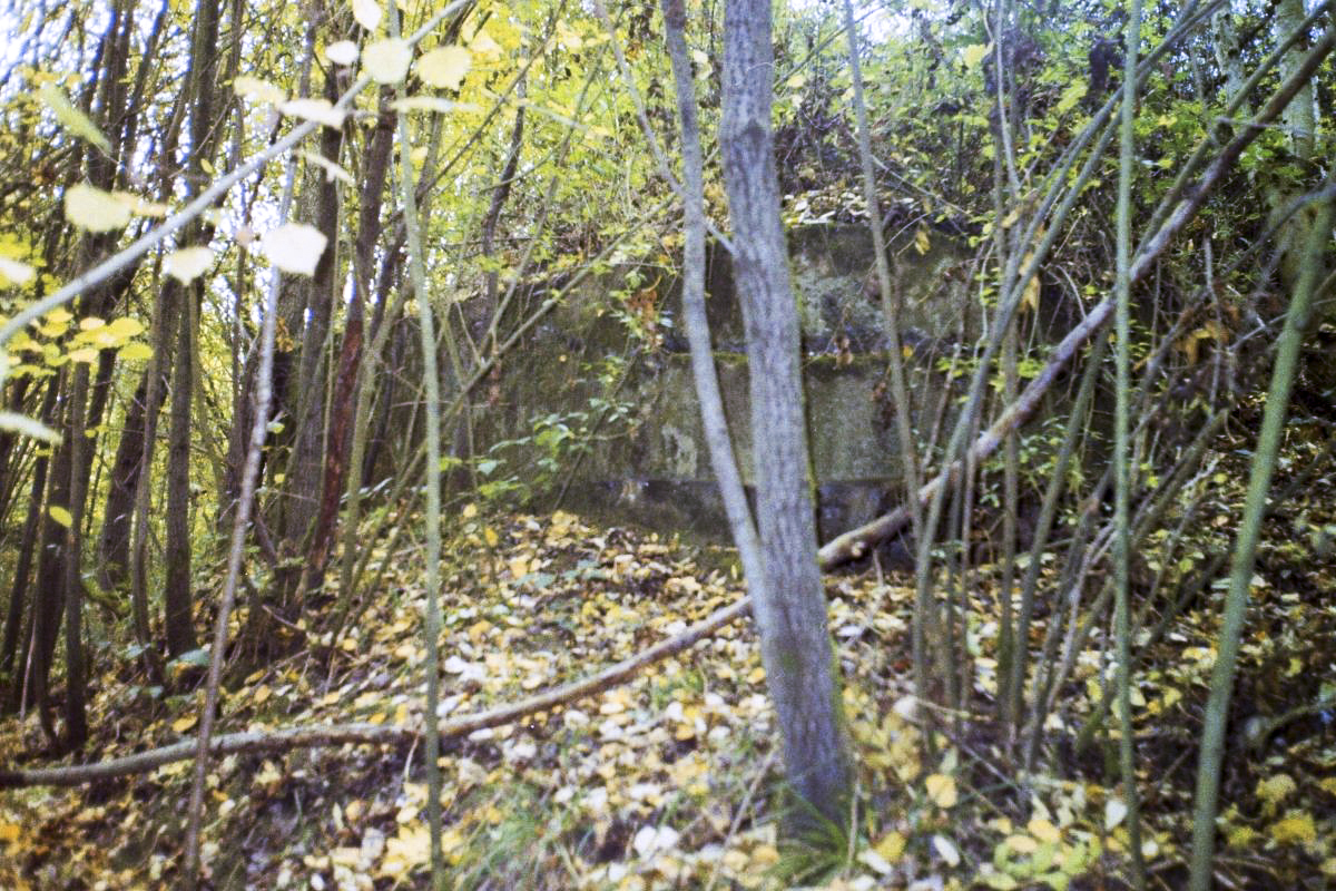 Ligne Maginot - 48BIS - BUTTE DE FRENOIS EST - (Blockhaus pour canon) - Créneau FM à l'angle, faces gauche et frontale. 