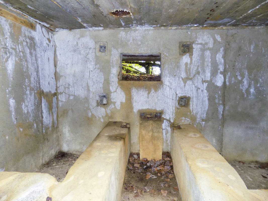 Ligne Maginot - 30A - COTE SAINT MARTIN - (Blockhaus pour canon) - Vue de l'entrée, face frontale créneau AC