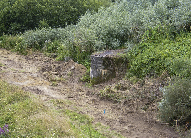 Ligne Maginot - 14 - PRE AUX PIERRES NORD - (Blockhaus pour arme infanterie) - Blockhaus simple type 'Barbeyrac' allégé modèle B flanquant à droite