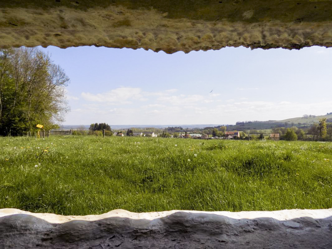 Ligne Maginot - 202 - LA NIVRAGNE EST - (Blockhaus pour canon) - Vue du créneau AC vers le nord-est, Pont à Bar