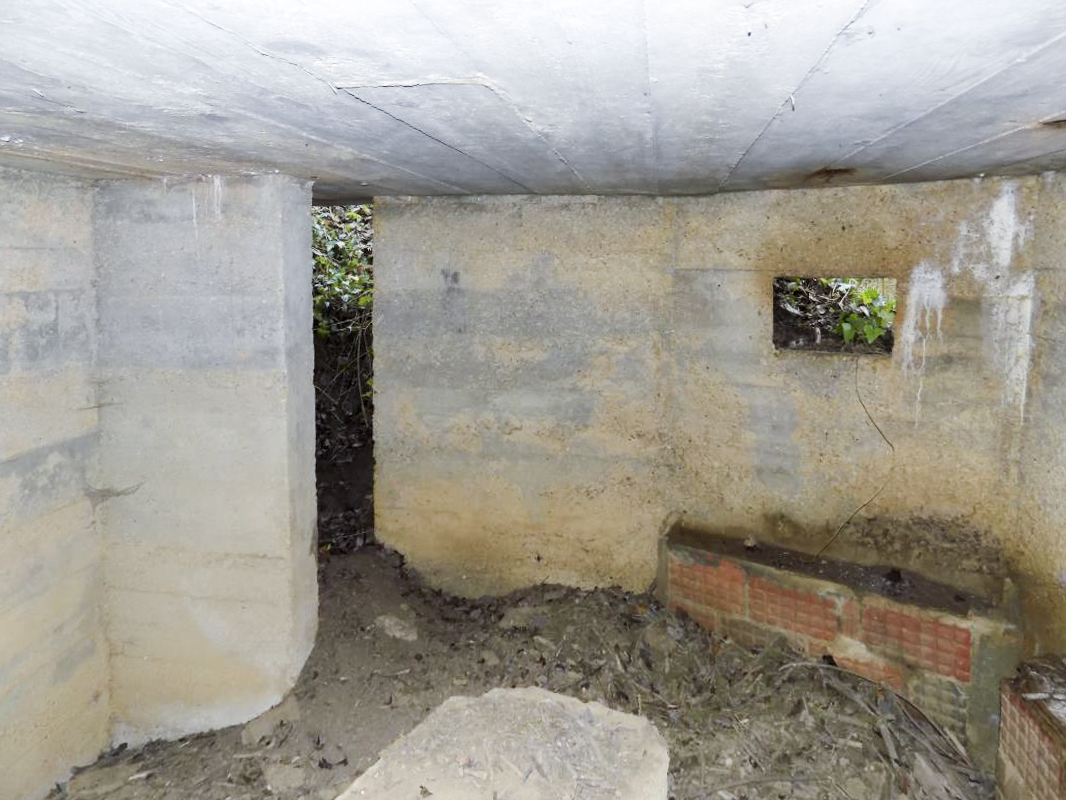 Ligne Maginot - E - CÔTE DU RÛ SUD - (Blockhaus pour arme infanterie) - Face gauche et son entrée.