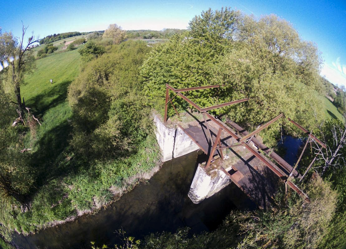 Ligne Maginot - Digue /barrage de Puttelange - Vue des airs