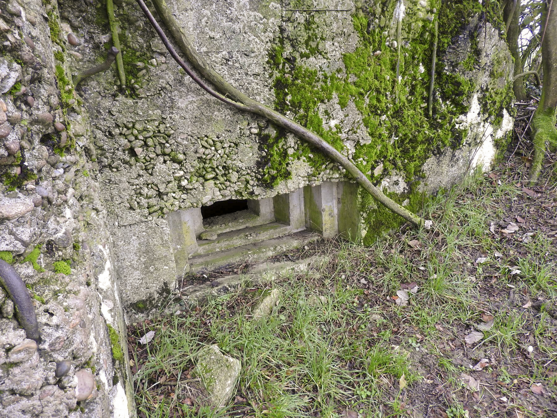 Ligne Maginot - MAYERSBUSCH - (Blockhaus pour arme infanterie) - Le créneau pour une mitrailleuse.