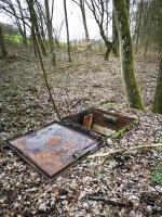 Ligne Maginot - 81M - (Chambre de coupure) - La trappe ouverte