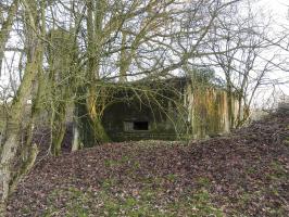 Ligne Maginot - AB29-C - BOIS DU CASTEL - (Blockhaus pour canon) - La façade de tir du blockhaus.