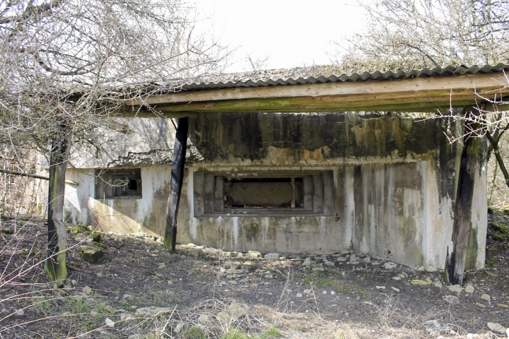 Ligne Maginot - DERCHENBRONN - (Blockhaus pour canon) - Façade de tir Est