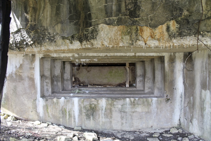 Ligne Maginot - DERCHENBRONN - (Blockhaus pour canon) - Créneau canon Est