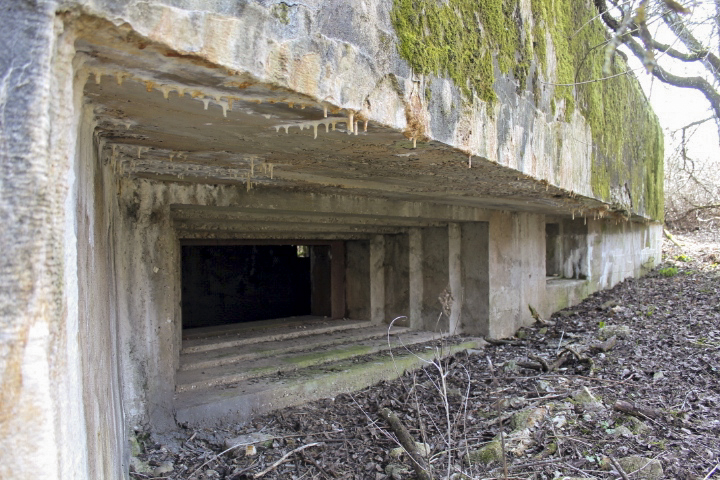 Ligne Maginot - DERCHENBRONN - (Blockhaus pour canon) - Les créneaux de la façade ouest