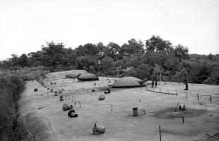 Ligne Maginot - CERISIERS - (Ouvrage d'artillerie) - Exceptionnelle vue de la batterie durant l'occupation