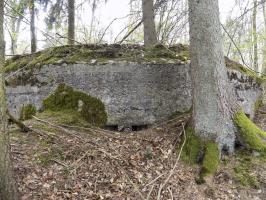 Ligne Maginot - BA104 - ROUTE DE REVIN 1 - (Blockhaus pour canon) - Face frontale créneau centrale Hotchkiss