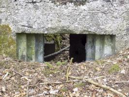 Ligne Maginot - BA104 - ROUTE DE REVIN 1 - (Blockhaus pour canon) - Face frontale créneau gauche AC