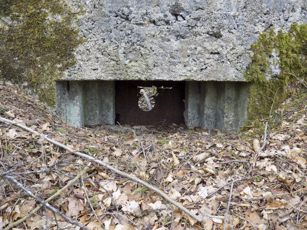 Ligne Maginot - BA104 - ROUTE DE REVIN 1 - (Blockhaus pour canon) - Face frontale créneau droite AC