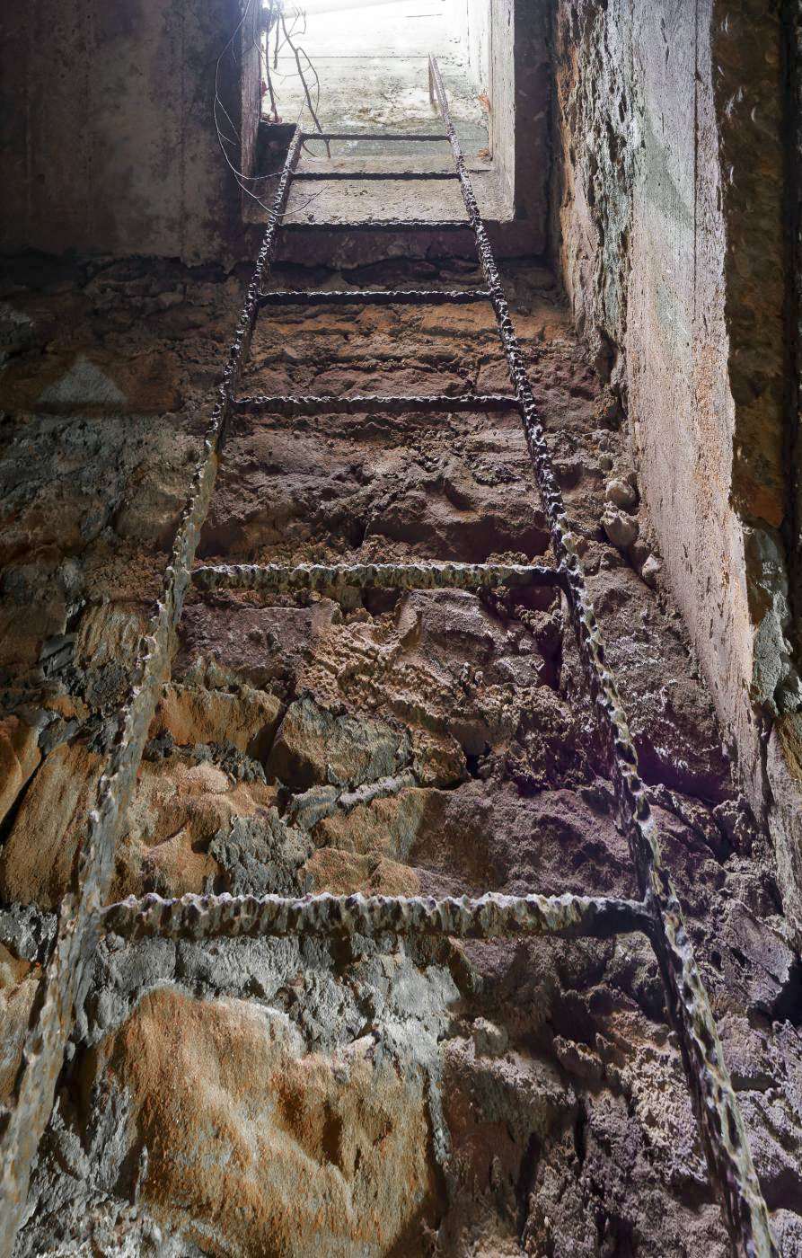 Ligne Maginot - BIESENBERG - OBS AVANCé - (Observatoire d'artillerie) - Echelle vers le niveau d’observateur