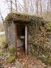 Ligne Maginot - FM15 - VERLORENERBACH 1 - (Blockhaus pour arme infanterie) - Vue globale de l'entrée avec protection en pierres