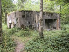 Ligne Maginot - A26-A - FONTAINE OUEST - (Blockhaus pour canon) - Situé dans son environnement entre la route de la Prise Milot et la route du Conservateur.