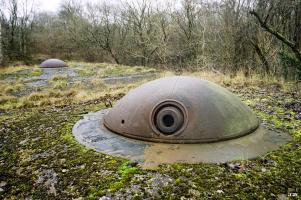 Ligne Maginot - FORT JEANNE-D'ARC (3° ARMEE) - (PC de Région Fortifiée) - Batterie droite pour obusiers de 15 cm