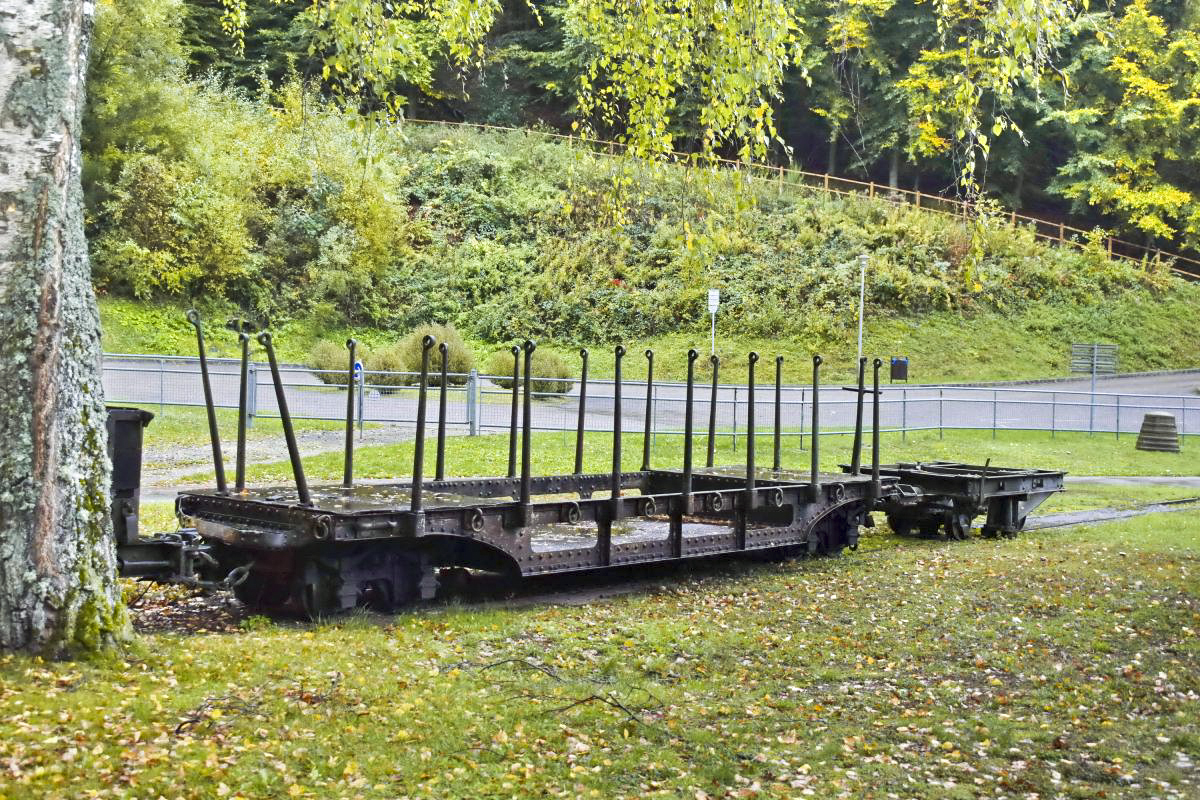 Ligne Maginot - SIMSERHOF - (Ouvrage d'artillerie) - Wagon plate-forme 'artillerie' Modèle 1888